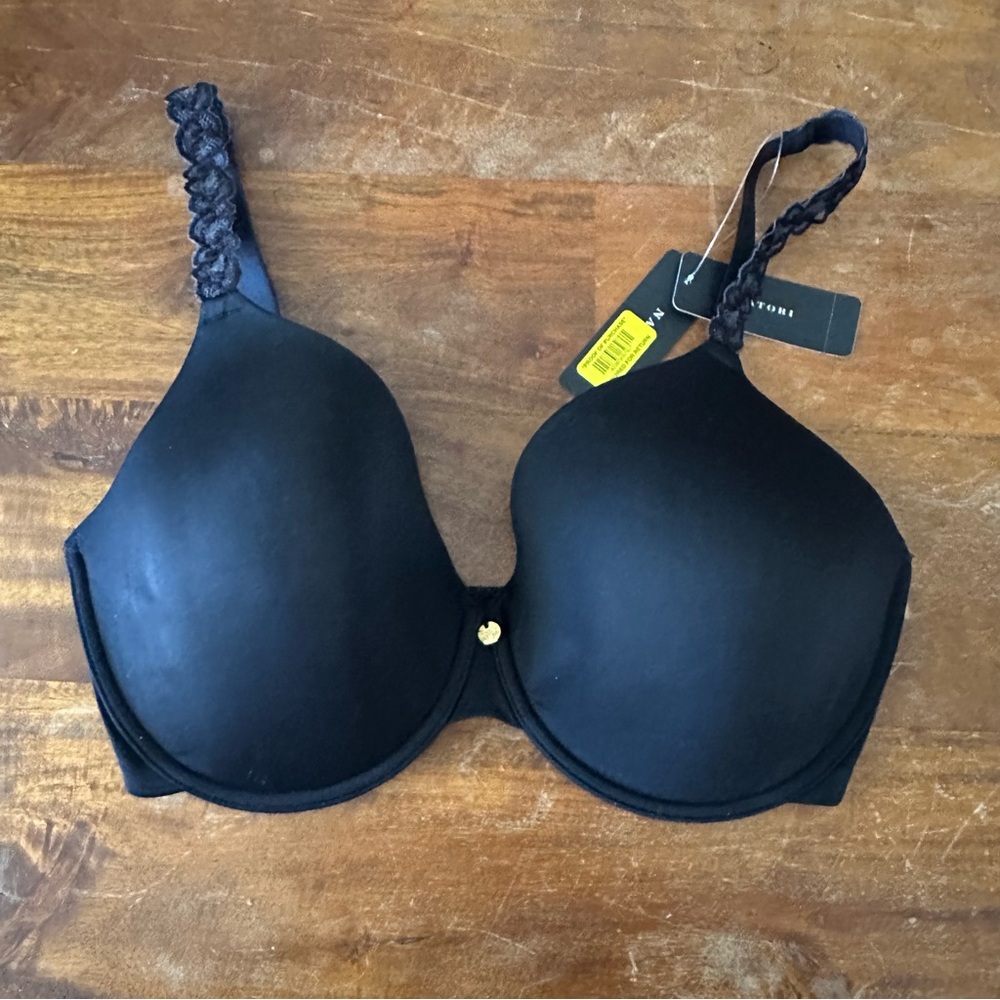 Natori Pure Luxe 732080 black underwire bra size 32G NWT